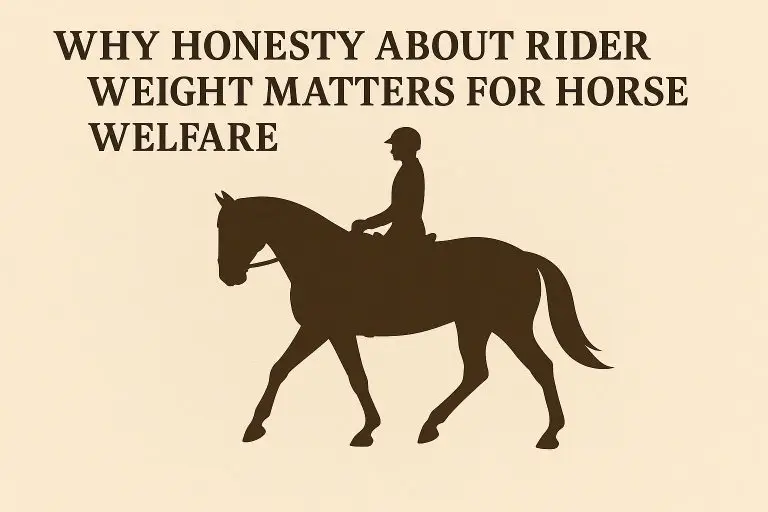 Why Honesty About Rider Weight Matters for Horse Welfare